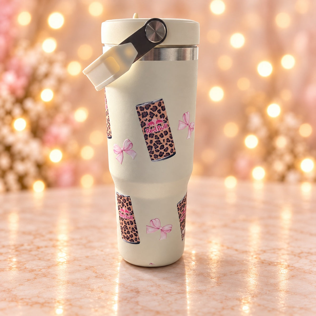 Cream Leopard Energy Tumbler — alternate photo 036 (original photograph)