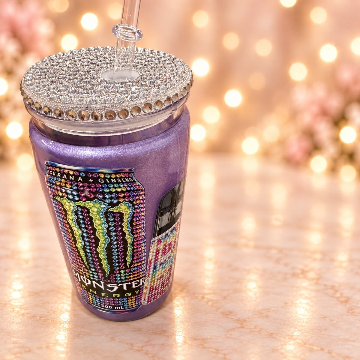 Purple Energy Sparkle Cup — Silver Lid — alternate photo 067 (original photograph)