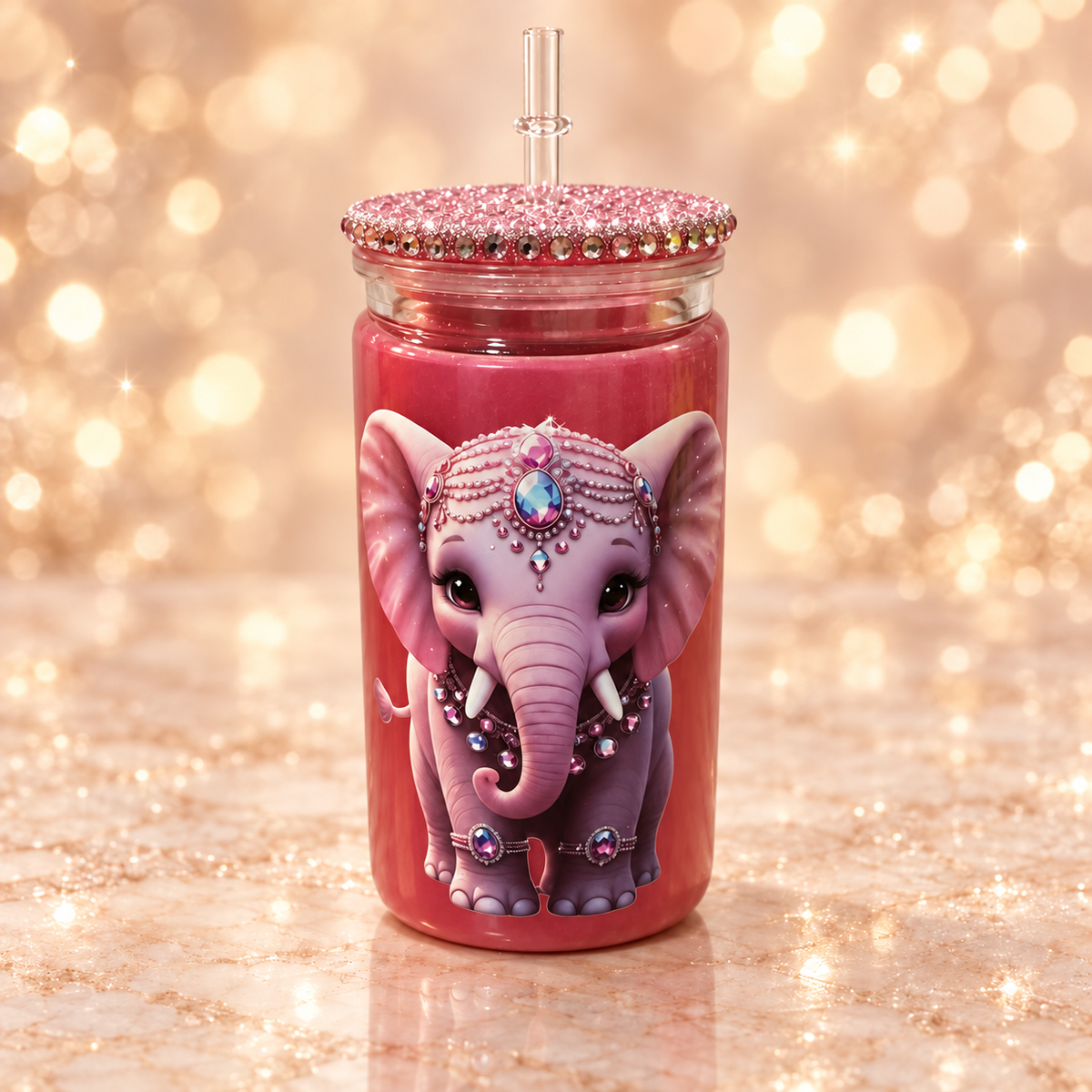 Rose Jewel Elephant Cup — alternate photo 079 with matching studio backdrop