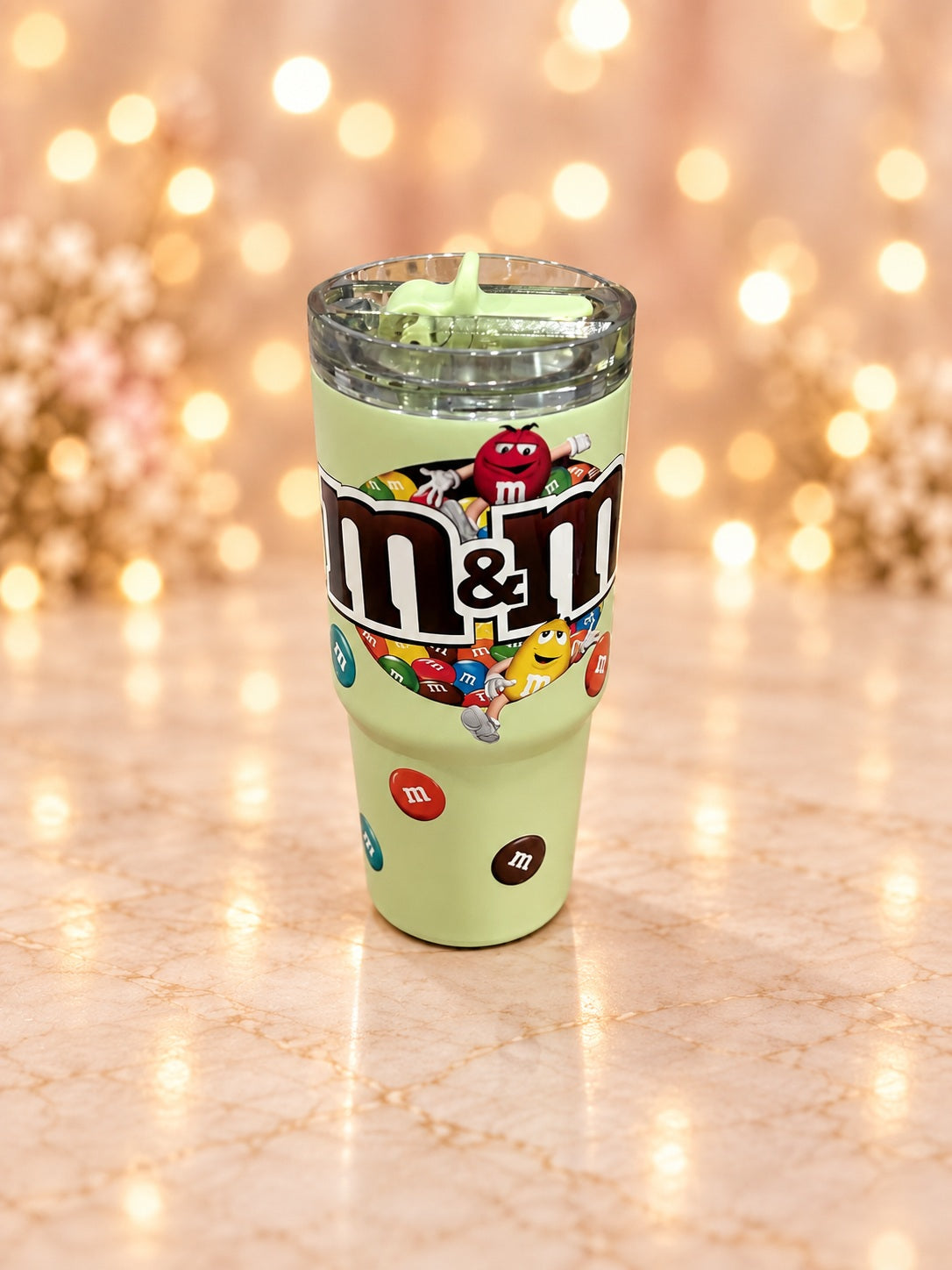 Lime Chocolate Character Tumbler — studio product photograph