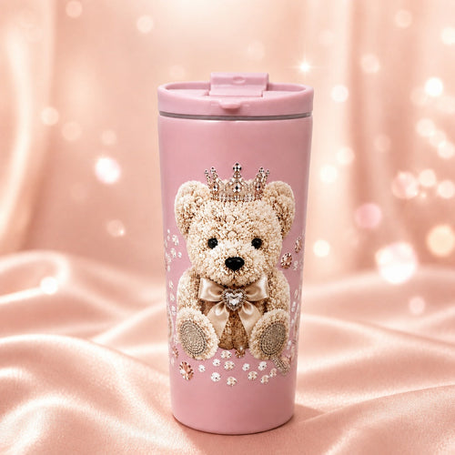Blush Crown Teddy Tumbler — photograph 1