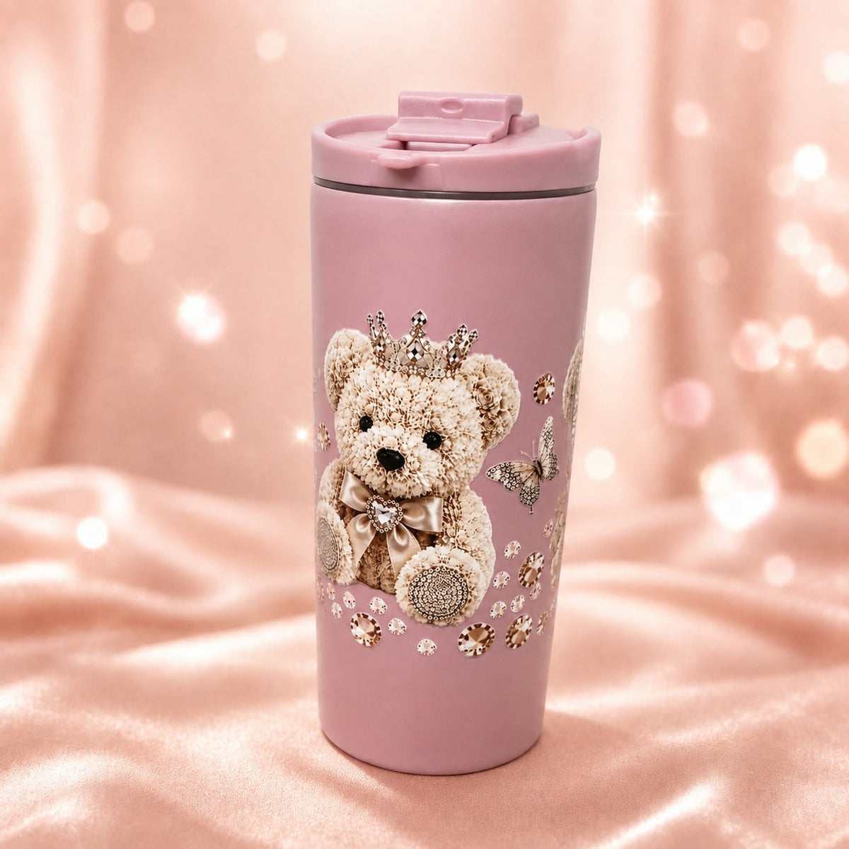 Blush Crown Teddy Tumbler — photograph 2