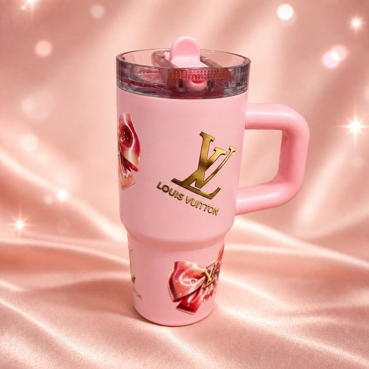 Blush Cherry Bow Tumbler — photograph 2