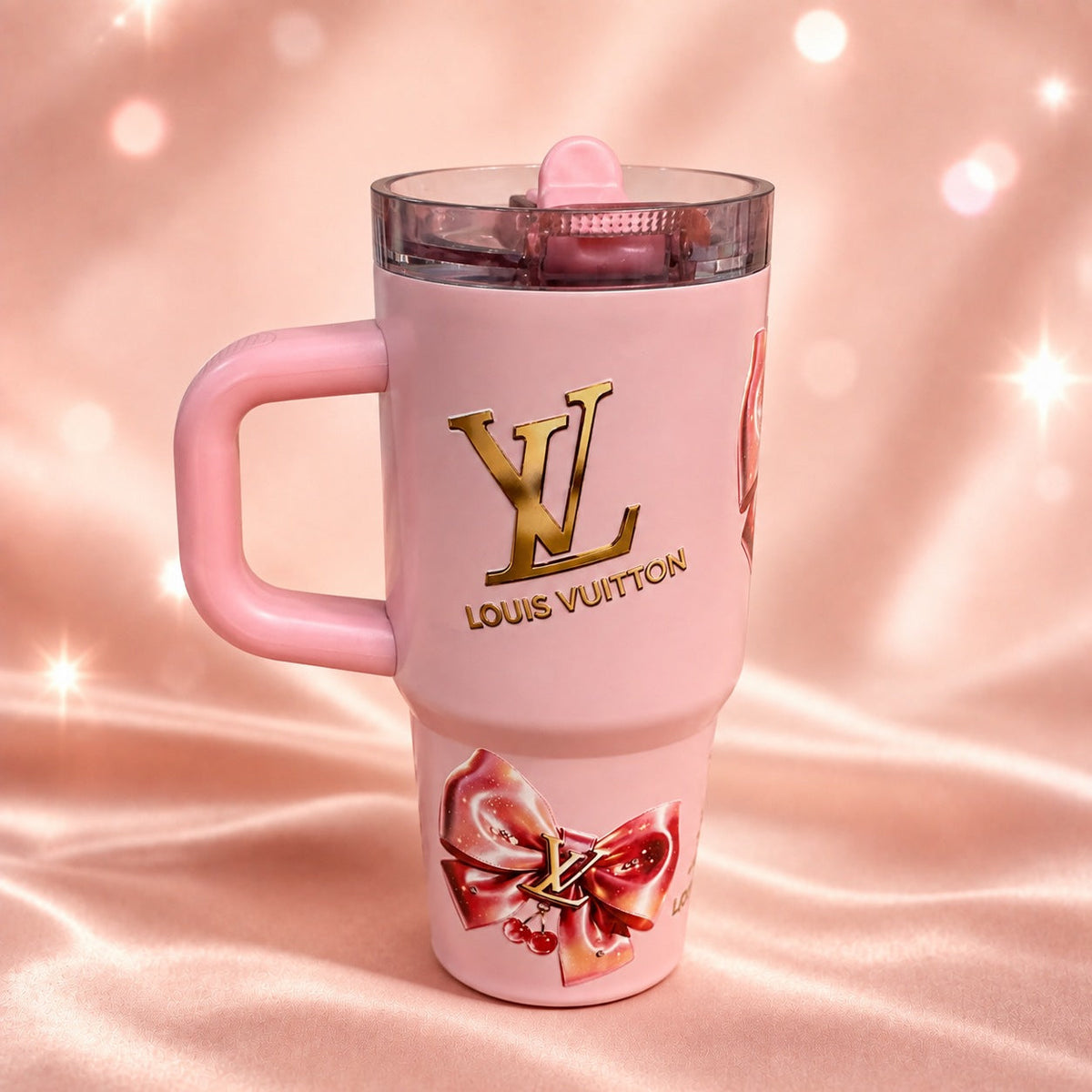 Blush Cherry Bow Tumbler — photograph 3